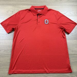 Ohio State Authentic Apparel Shirt Men XL Buckeyes Embroidered Logo Polo